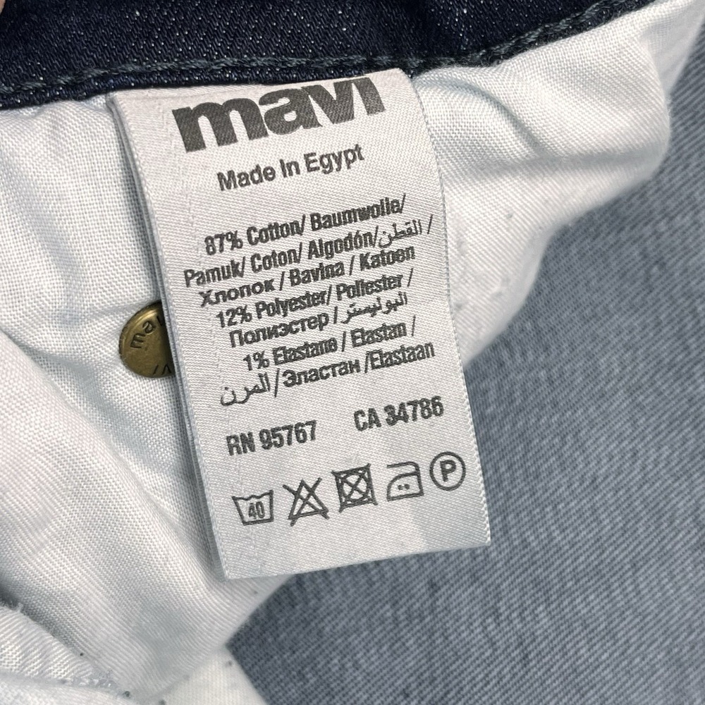 Mavi‎ Jake Slim Leg Men's Blue Cotton Blend Stretch Denim Jeans Pants Sz 40x32 - Picture 5 of 8